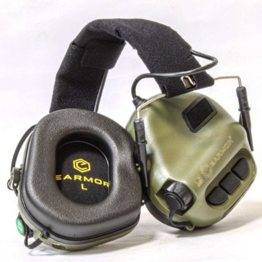 Активные стрелковые наушники EARMOR M31-FG, зеленые